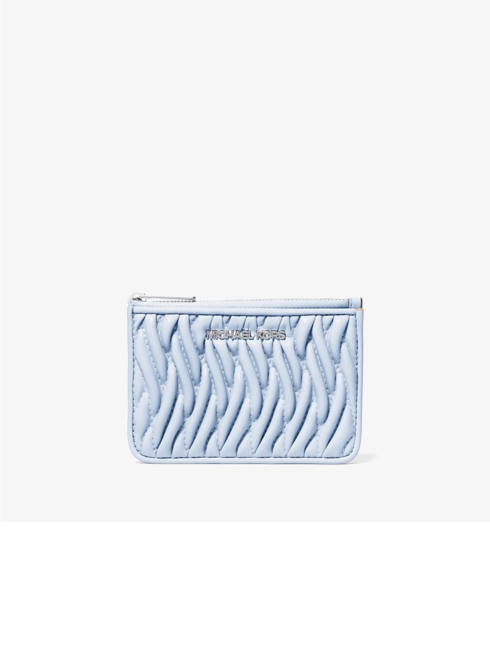 Michael Kors Light Blue Jet Set travel  Card Case Wallet